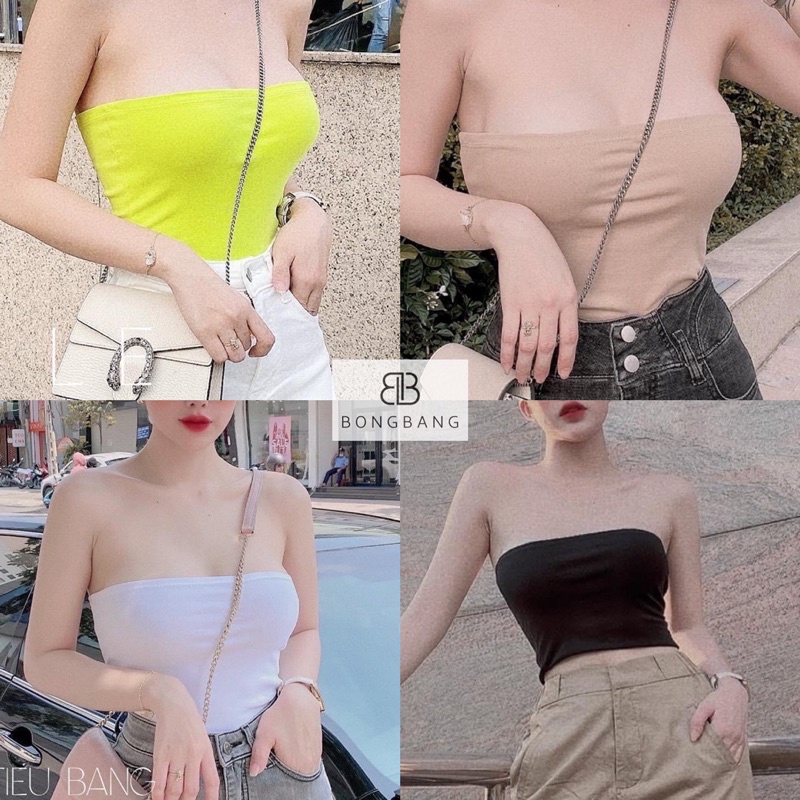 Áo quây Bống Bang hai lớp dáng croptop