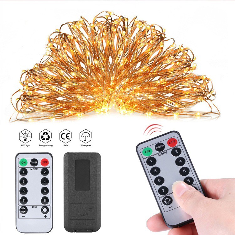 COMBO 2 dây đèn trang trí chống nước loại 5m-