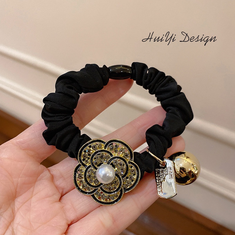 Dây Buộc Tóc Cỡ Lớn Đính Đá Phong Cách Retro Sang Trọng 2022