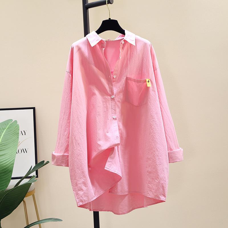 Áo Sơ Mi Cotton Dáng Rộng Phong Cách Hàn Quốc 2021 Cho Nữ | BigBuy360 - bigbuy360.vn