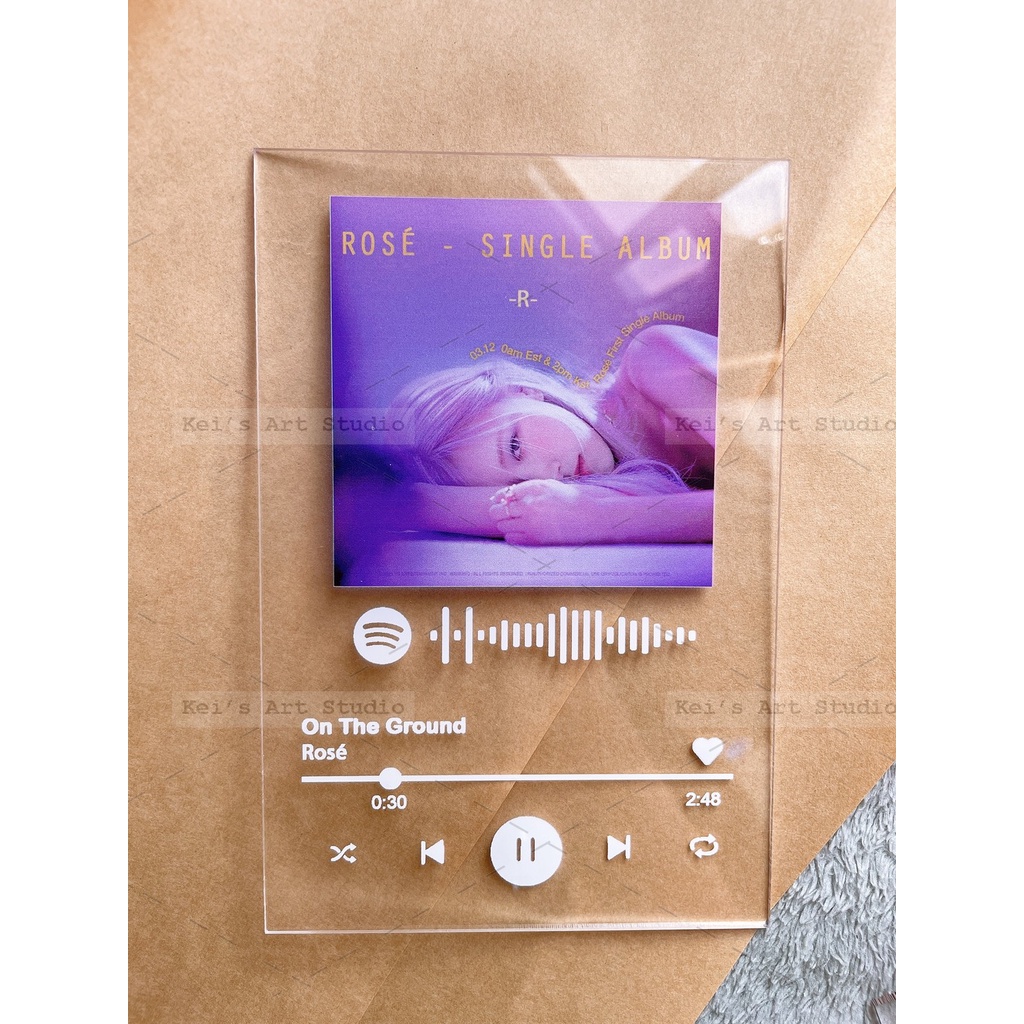 KHUNG ẢNH TRONG SUỐT SPOTIFY BLACKPINK : Pink venom, Lisa - Lalisa; Rosé - Gone; On the ground; Jennie Solo