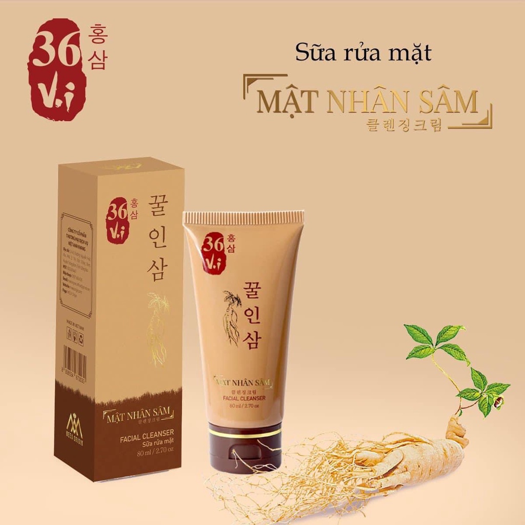 SỮA RỬA MẶT MẬT NHÂN SÂM 36 VỊ CHÍNH HÃNG