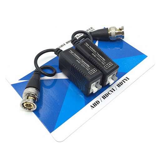 Đầu Balun Full HD 8MP Nối Camera Bằng Dây Mạng Máy Tính UTP 1 Cặp