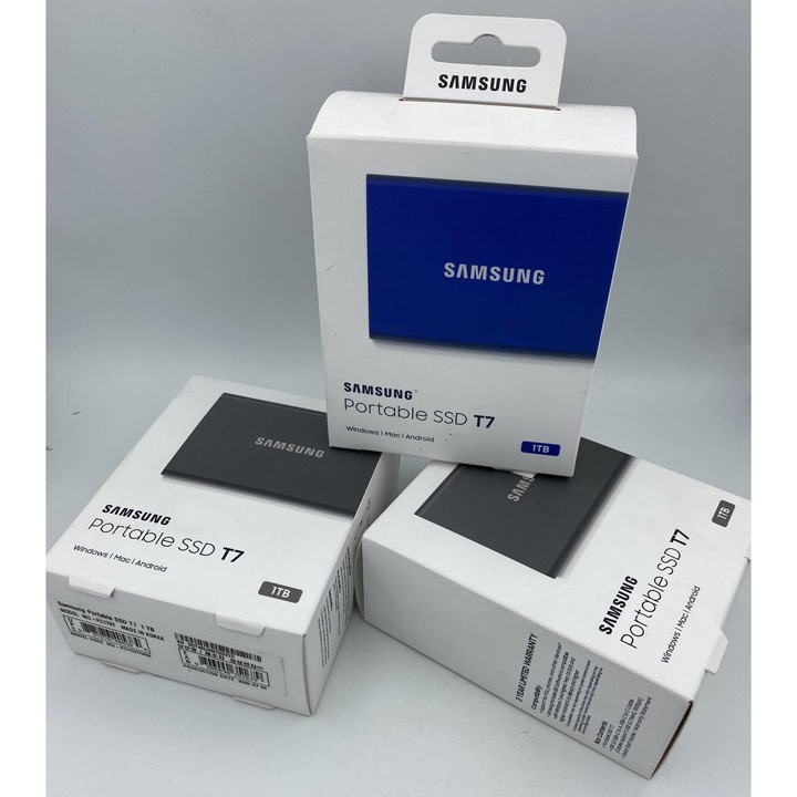 Ổ cứng SSD di động USB3.2 Samsung T7 500GB - bảo hành 3 năm