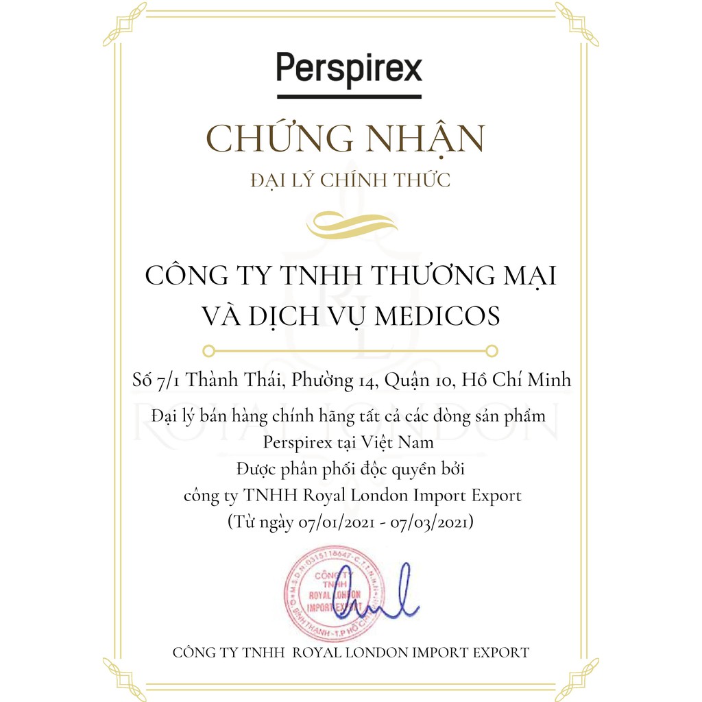 Lăn Khử Mùi Perspirex Extra-effective Antiperspirant Roll-On 20ml | BigBuy360 - bigbuy360.vn