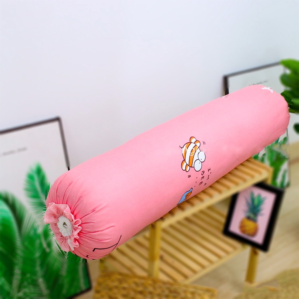Gối ôm vỏ Cotton Poly Cao Cấp