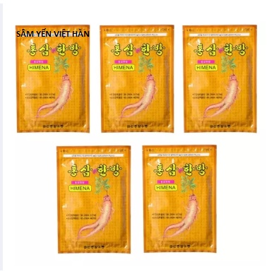 CAO DÁN HỒNG SÂM HÀN QUỐC GÓI 20 MIẾNG