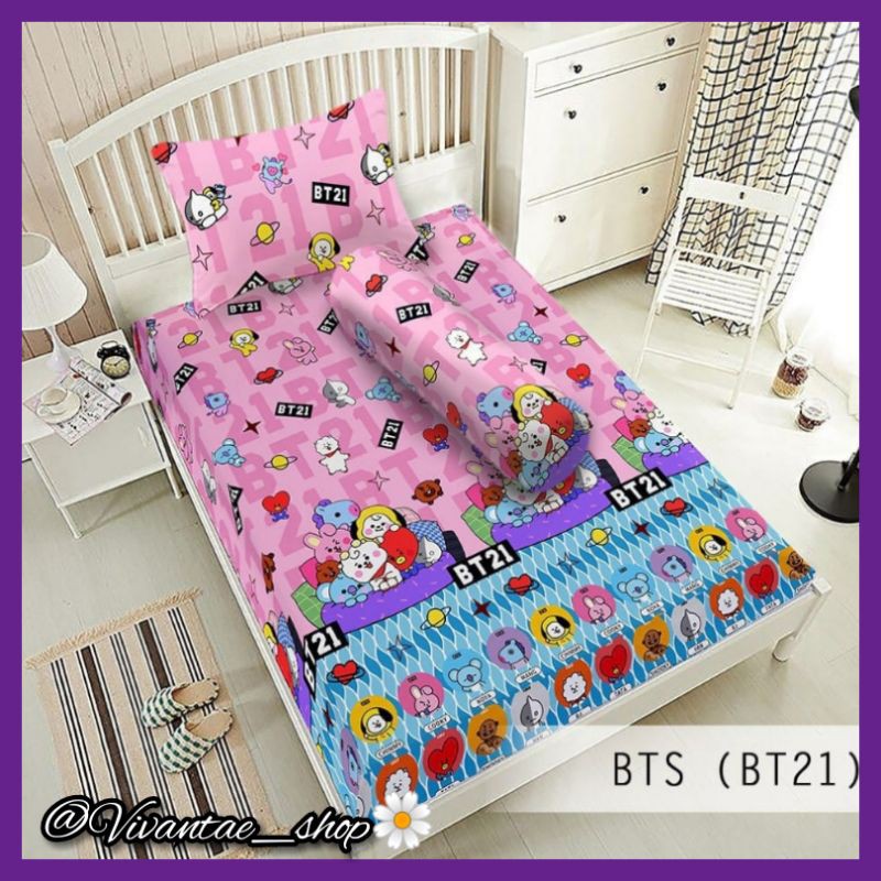 Ga Trải Giường Vải Lanh In Hình Bt21 Bts Monalisa