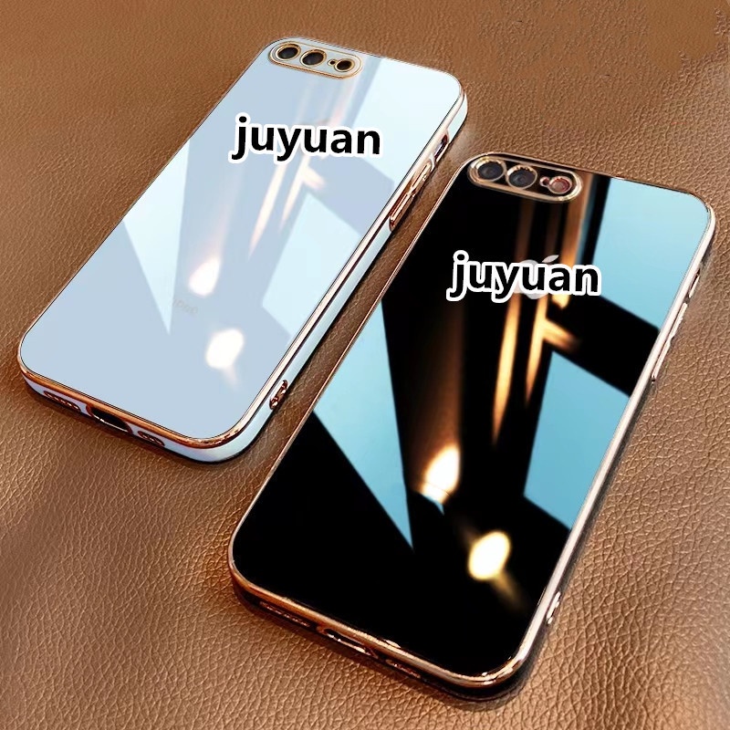 Ốp Điện Thoại Silicon Cứng Mặt Kính Tráng Gương Chống Sốc Cho IPhone XSMAX XR XS X 7 8 Plus Se2020