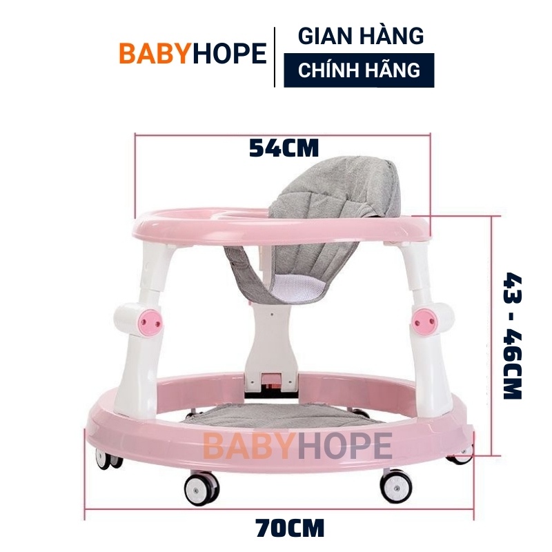 Xe tròn tập đi, xe tập đi cho bé có nhạc,điều chỉnh độ cao,có bàn ăn dặm CAO CẤP