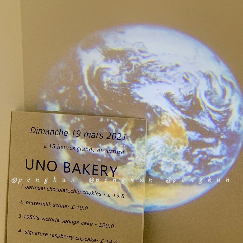 Ins Đèn Ngủ Chiếu Hình Mặt Trăng Trái Đất Hành Tinh Cổng USB Ánh Sáng Ban Đêm Lãng Mạn Ấm Áp Cho Phòng Ngủ Nữ