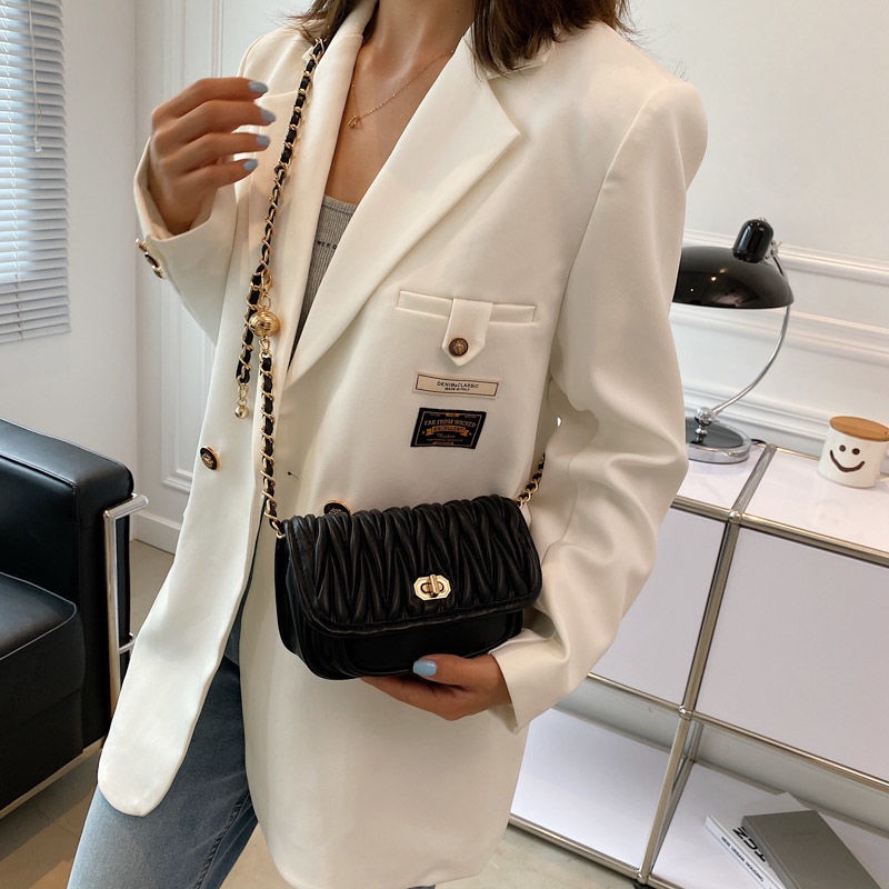 Túi đeo chéo đeo vai nữ phiên bản mới của Hàn Quốc túi vuông nhỏ thiết kế thời trang đi chơi du lịch