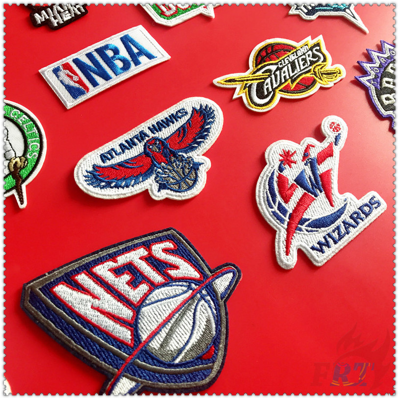 Sticker Ủi Thêu Logo Đội Bóng Rổ Nba