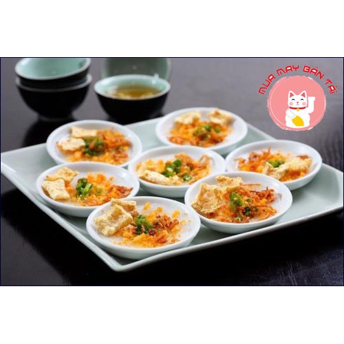 10 chén tròn sứ nhỏ làm bánh bèo, đựng nước chấm,sushi,nước tương,muối ớt,Men trắng bóng,dễ dàng vệ sinh tiện lợi