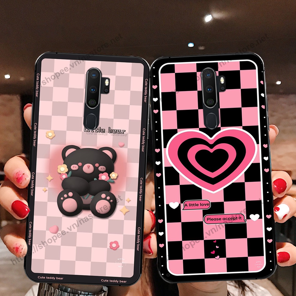Ốp lưng Oppo A5 2020 / A9 2020 gấu, đồng hồ dễ thương cute giá rẻ