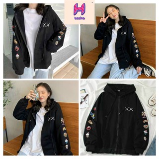 Áo Hoodie Nữ XX Bigsize - Áo Khoác Nỉ Ulzzang form rộng - Áo khoác nữ trơn Uni Mùa Đông