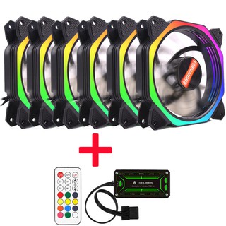 Bộ 6 fan case coolmoon led rgb symphony v8