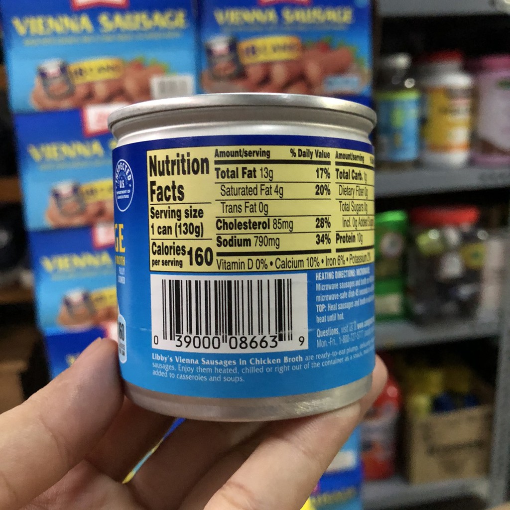 [Mã 77FMCGSALE1 giảm 10% đơn 250K] ❤️ [Date 2023] 1 hộp Xúc xích Libby's Vienna Sausage 130g Mỹ | BigBuy360 - bigbuy360.vn