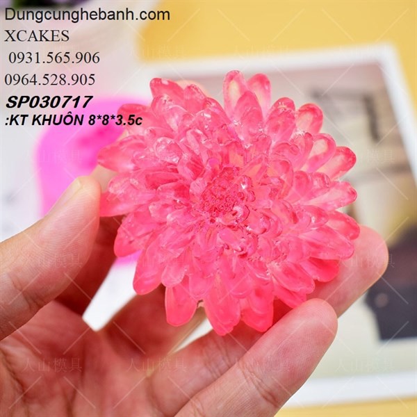 Khuôn Silicon Hoa Cúc Thược Dược