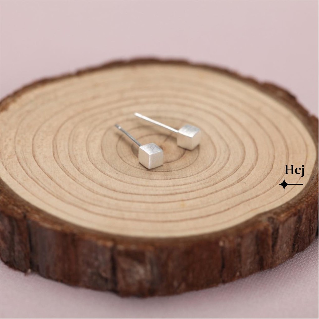 FREE SHIP BÔNG NỤ VUÔNG BẠC TA CHO NỮ GIÁ XƯỞNG