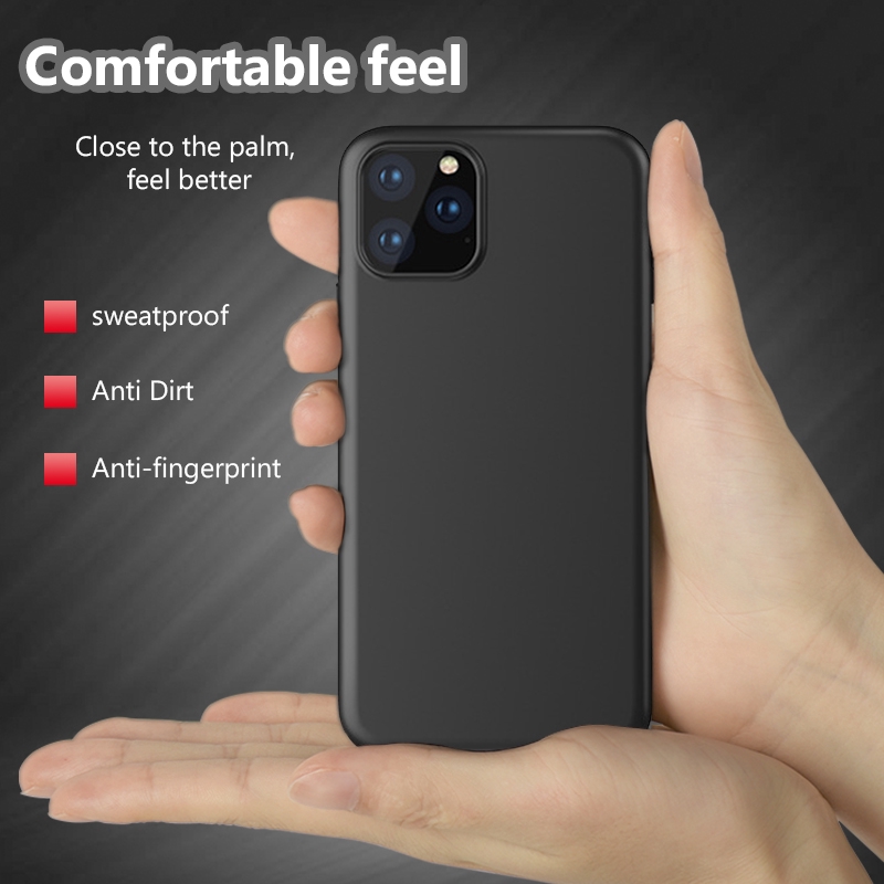 Ốp lưng điện thoại chống sốc bằng Silicone mềm siêu mỏng dành cho iPhone 11 Pro Max X XS MAX XR