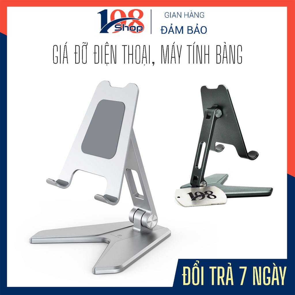 Giá Đỡ Điện Thoại Máy Tính Bảng P10 ♥️ Giá Đỡ Hợp Kim Nhôm Nguyên Khối, có size to dùng cho máy tính bảng.