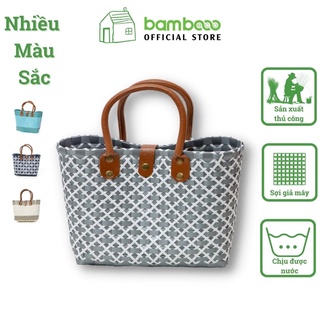 Túi xách quai da BAMBOOO ECO đan thủ công thân thiện môi trường