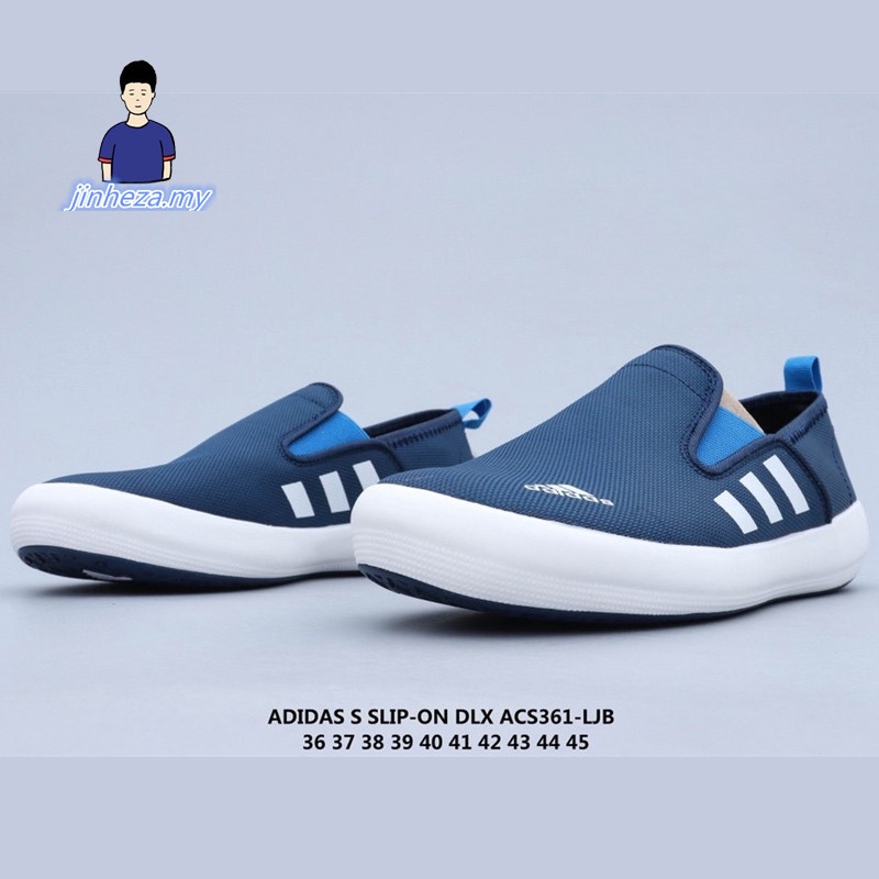 Đôi giày Adidas B DLX Kasut Wanita bằng vải bố kiểu xỏ chân vào thiết kế thoải mái khi sử dụng ngoài trời | BigBuy360 - bigbuy360.vn