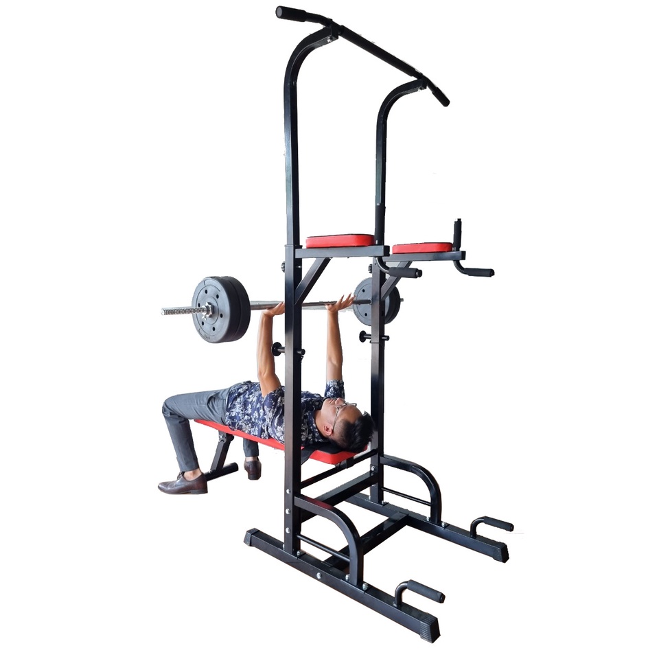 Giàn tạ ghế tập đa năng có xà đơn, xà kép Deli Fitness