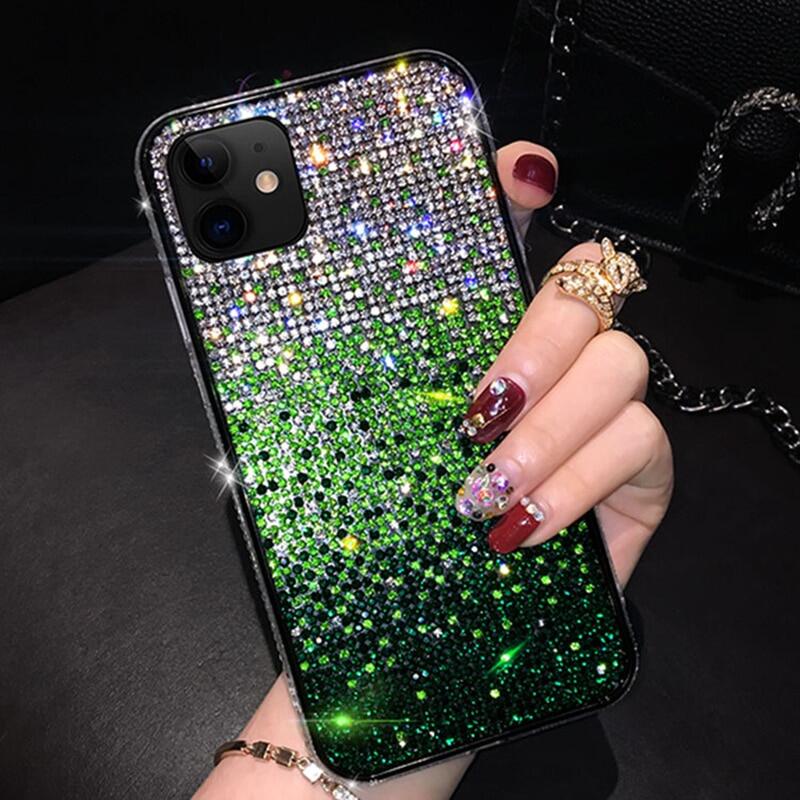 Ốp Điện Thoại Bling Sáng Bóng Cho iPhone 13 12 11 Pro Max6 7 8 Plus X Xr Xs Max Chân Đế Lấp Lánh Ngôi Sao Kim Cương Giả Kim Cương Giả Vỏ