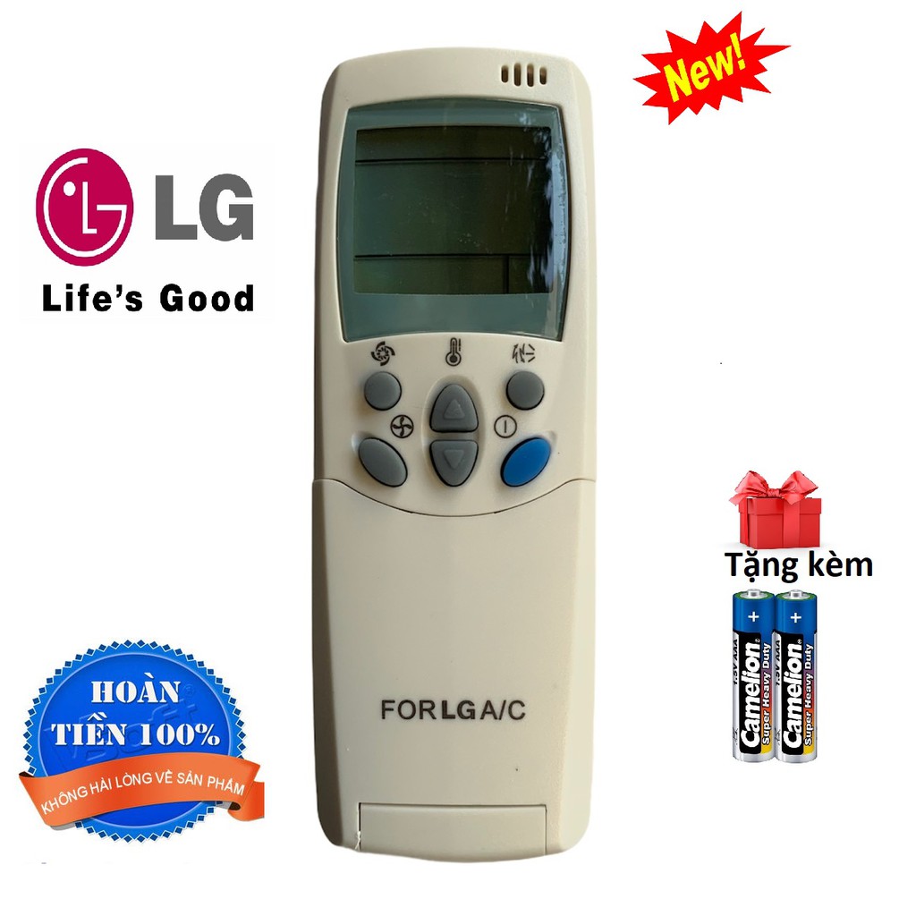 Điều khiển điều hoà LG 1&2 chiều, remote máy lạnh LG 1 ngựa các dòng 9000 đến 28000BTU