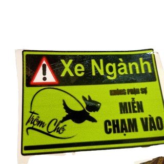 tem dán xe máy ô tô xe đạp điện