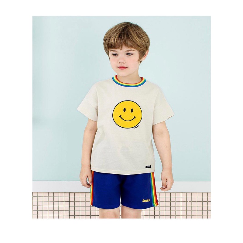 Bộ thể thao Petite cotton mặt cười