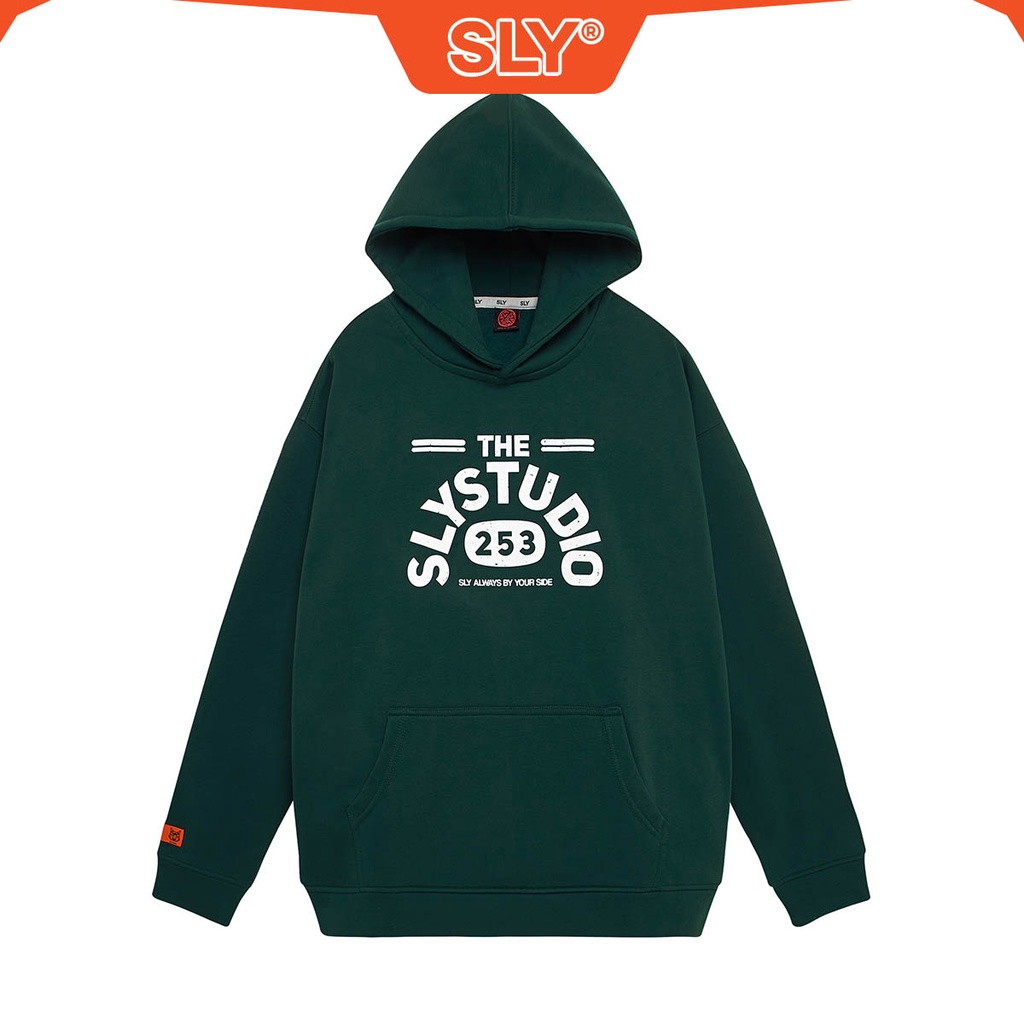 Áo Hoodie Nỉ Bông SLY 253 màu xanh rêu