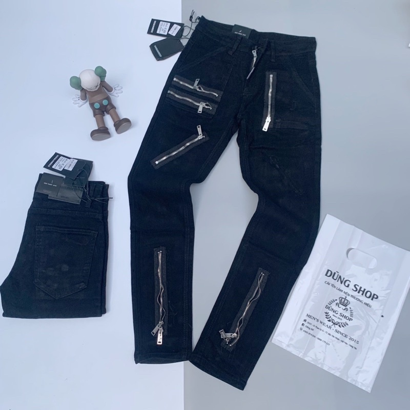 Quần bò DSQ mix khoá - Quần bò AMIRI cực đỉnh | BigBuy360 - bigbuy360.vn