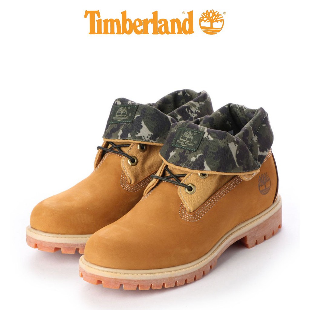 Giày Cổ Cao Nam Timberland Roll Top Màu Vàng TB0A21B1 | BigBuy360 - bigbuy360.vn