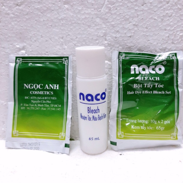 THUỐC TẨY TÓC NACO - Bột tẩy tóc naco / Bleach