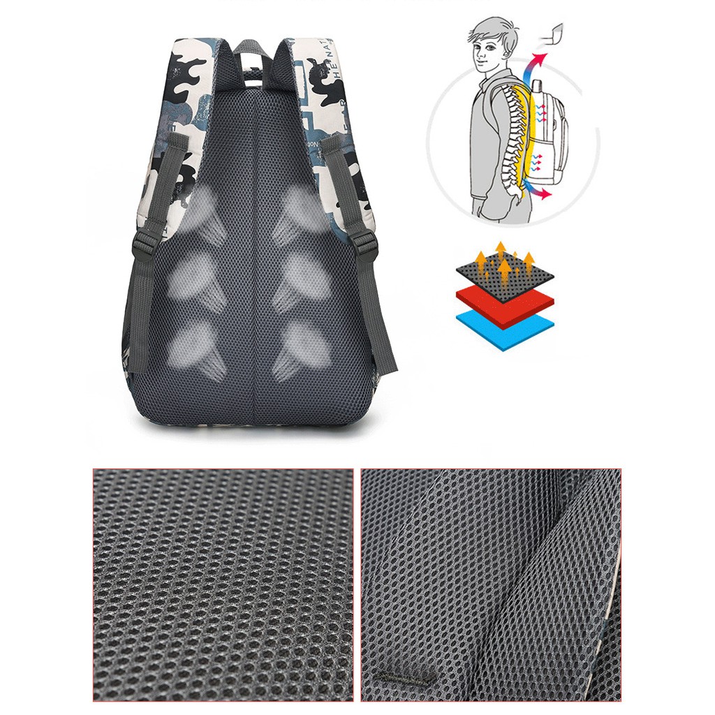 [CẤP 2, 3] Balo học sinh cho bé trai trung học đi học siêu đẹp hình Fashion Pugb, cặp sách cho bé chống thấm