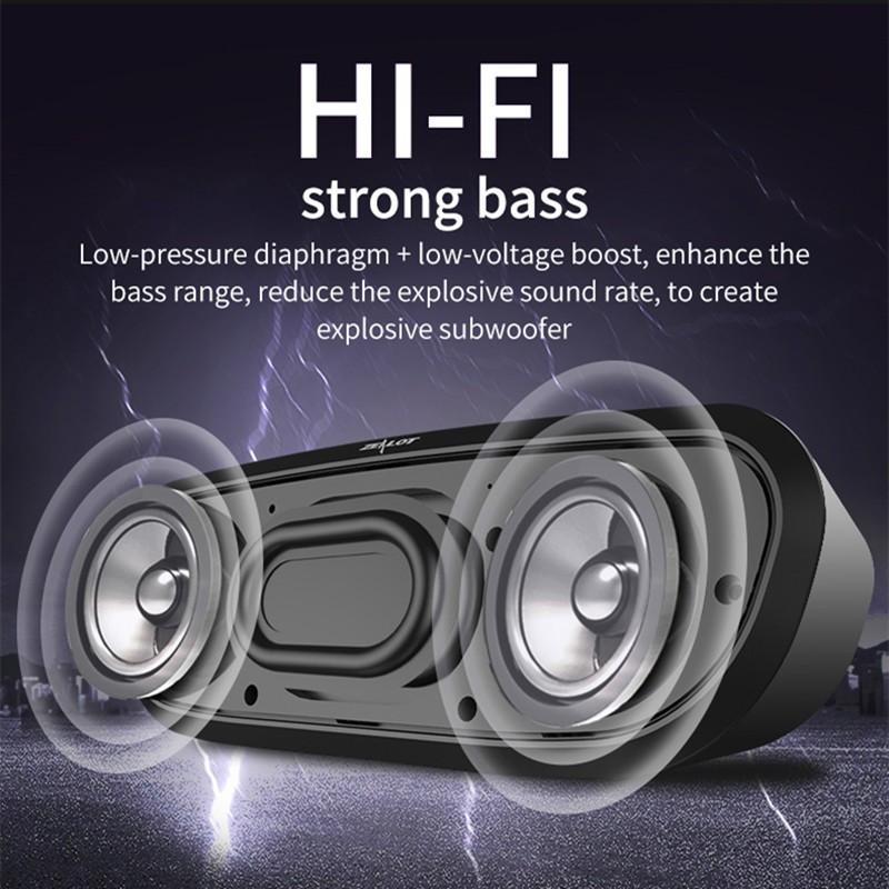 Loa Bluetooth không dây Zealot S9 hỗ trợ thẻ nhớ TF kèm phụ kiện