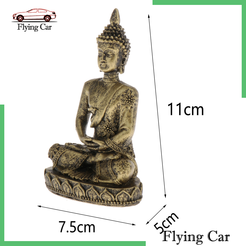 Mô Hình Tượng Phật Bằng Đá Cát Màu Bạc Trang Trí Nhà Cửa 2