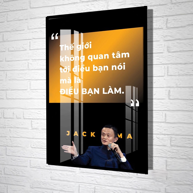 Tranh Laminate Tráng Gương - Tranh Treo Tường Phòng Làm Việc Doanh Nhân Nổi Tiếng