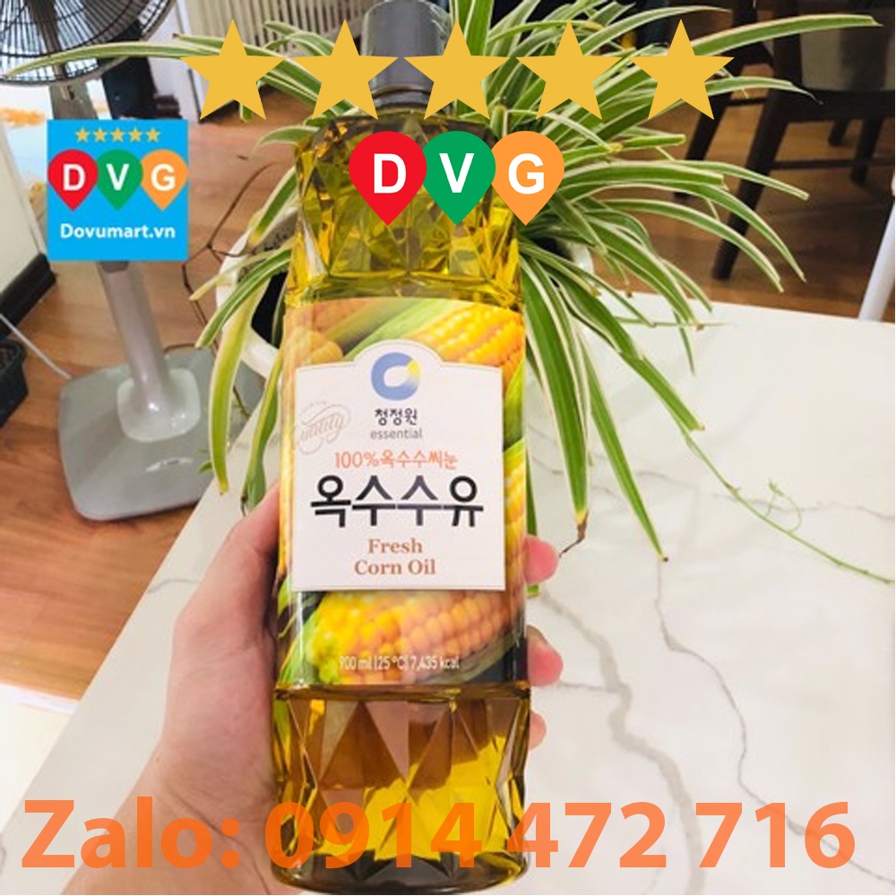 Dầu Ngô  Daesang Hàn Quốc Chai 900ml