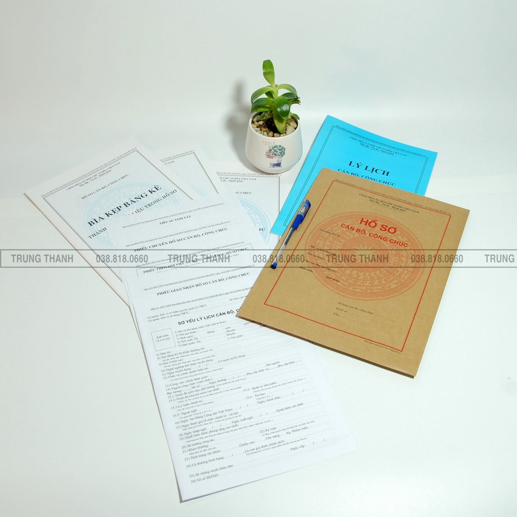 HỒ SƠ CÁN BỘ CÔNG CHỨC ( Mẫu chuẩn, mới nhất ) ban hành theo Quyết định 06/2007/QĐ-BNV ngày 18/6/2007 của BNV