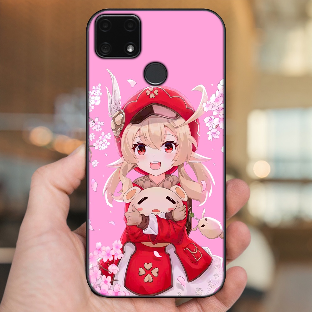 Ốp lưng Realme C25 viền đen in hình Klee Genshin Impact