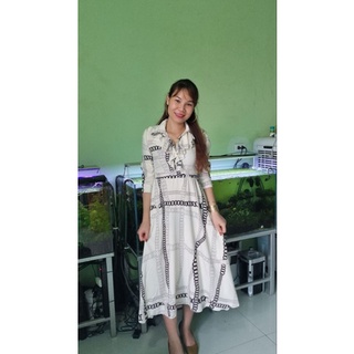 Đầm Maxi Na Trịnh  cổ bèo
