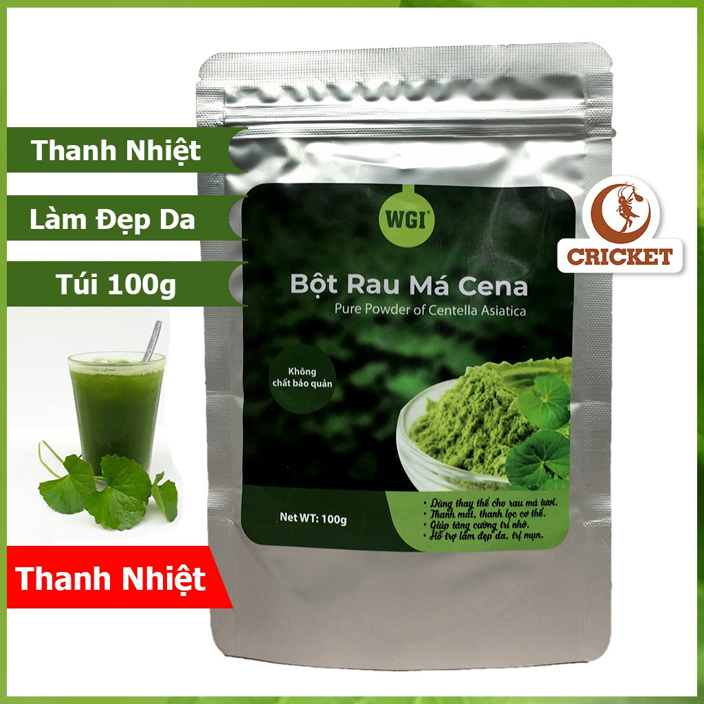 Bột Rau Má Quảng Thanh 50g sấy lạnh Nguyên Chất Giúp Thanh Nhiệt Cơ Thể, làm đẹp da, cung cấp chất xơ, thải độc