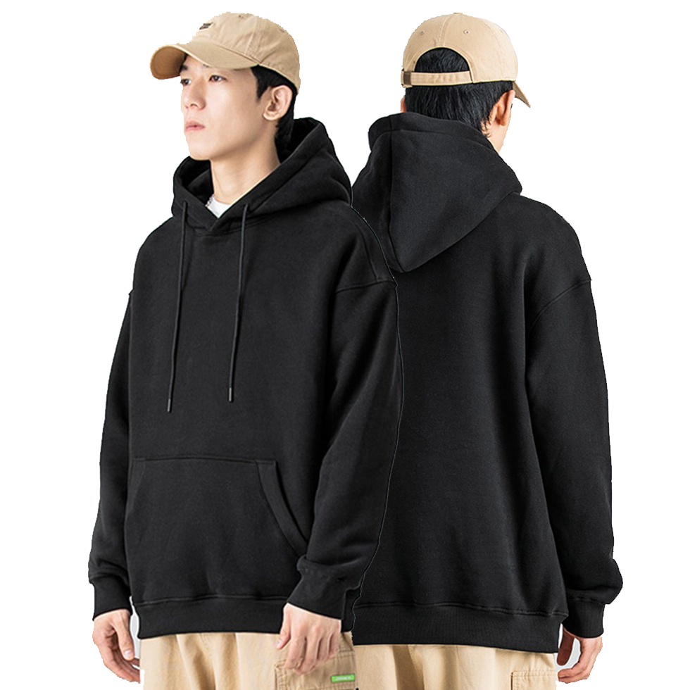 Áo hoodie nỉ trơn nam nữ chất nỉ bông mềm mịn dáng rộng thoải mái