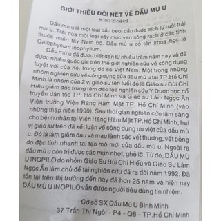 Dầu Mù U INOPILO