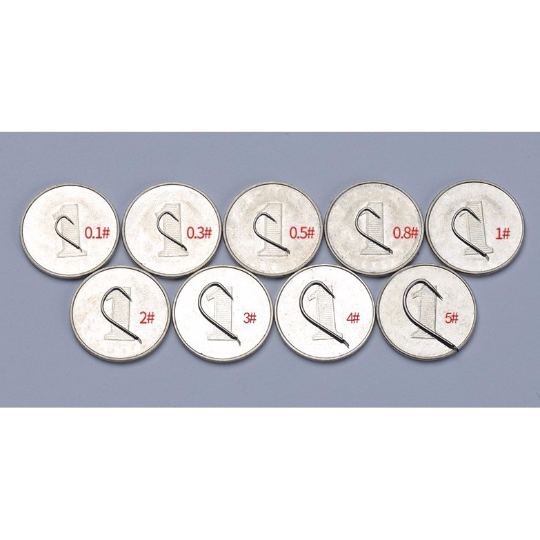 Bộ 500 móc câu cá Kanto mới không có ngạnh bằng chất liệu nhiều carbon