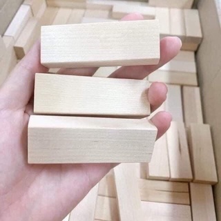 1 thanh gỗ xếp hình đồ chơi Cao cấp 3 trong 1 rút gỗ - xếp hình - Domino phát triển tư duy - logic - sáng tạo